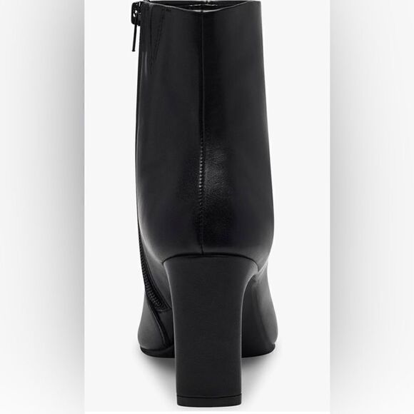 ALFANI - 🎉HP🎉 NIB - L Sz 9.5 Terrie Faux Leather Block Heel Ankle Booties/Black - Picture 16 of 16